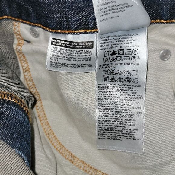 Levi's 550 Relaxed Fit Tapered Leg Medium Wash WashLess Denim Men's Size 46 x 32 - Picture 5 of 6